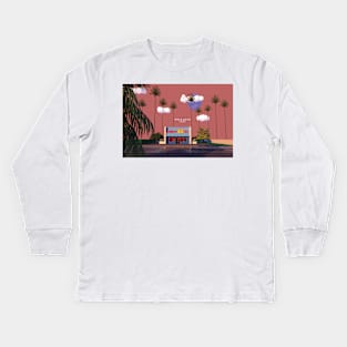 hiroshi nagai Kids Long Sleeve T-Shirt